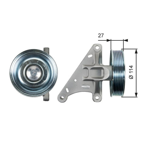 Gates V-Ribbed Belt Deflection/Guide Pulley T36429