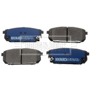 Borg & Beck 4 x Rear Brake Pad Set BBP1925