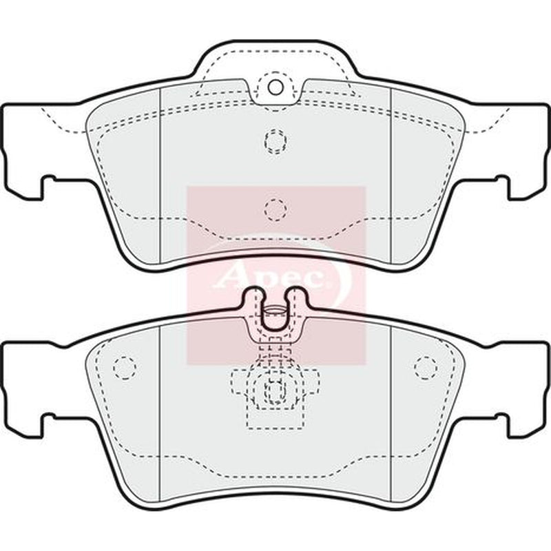 Apec Rear Brake Pad Set PAD1322