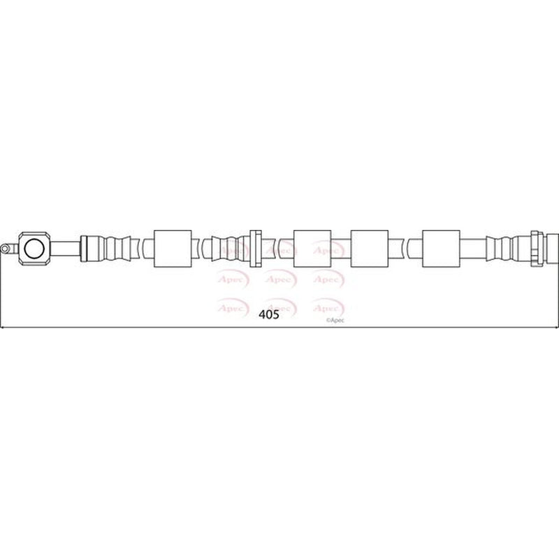 Apec Brake Hydraulic Hose Line Front Left HOS4145
