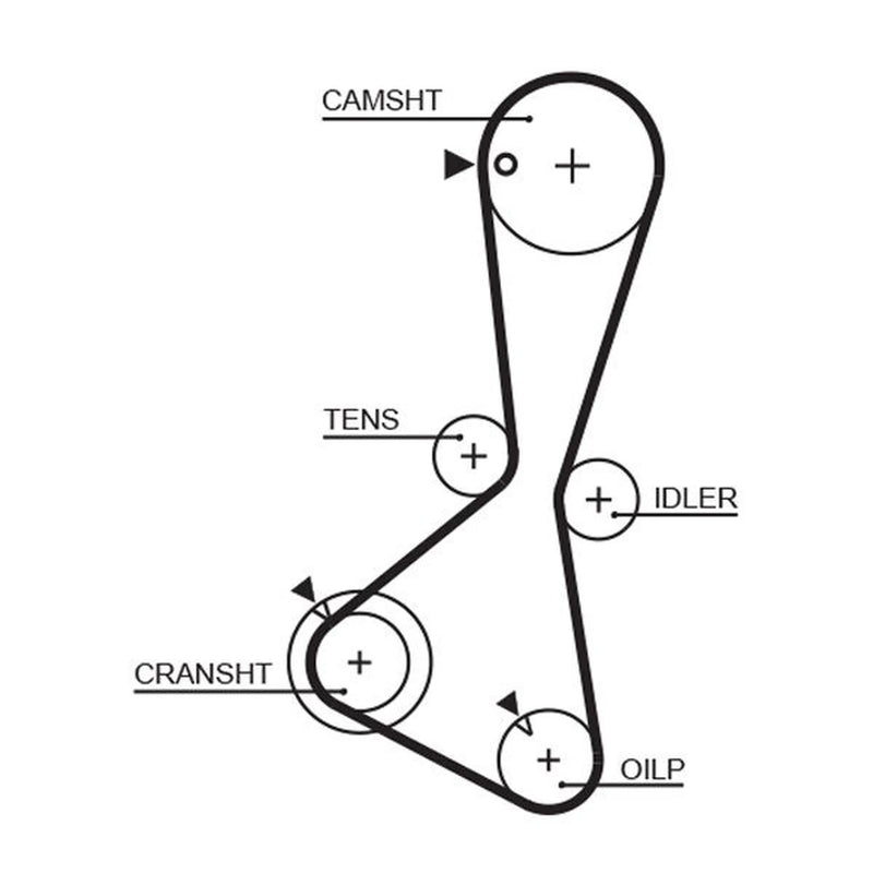 Gates Timing Belt Cambelt 124 Teeth 1374RM