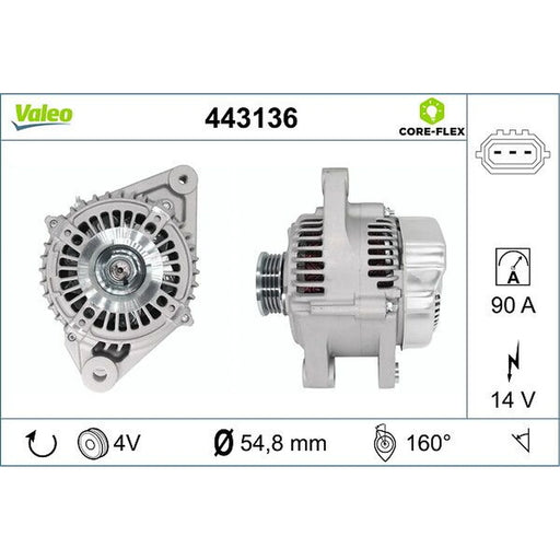Valeo Car Alternator 12V 443136