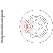 Apec 2 x Vented Rear Brake Discs DSK2385