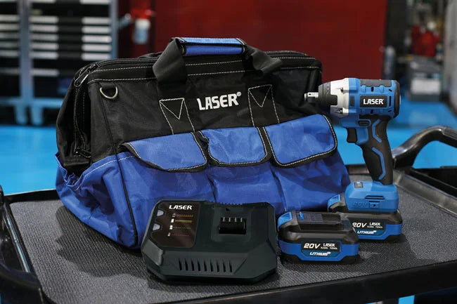 Laser Tools Cordless Impact Wrench 1/2"D 20V Kit - PL