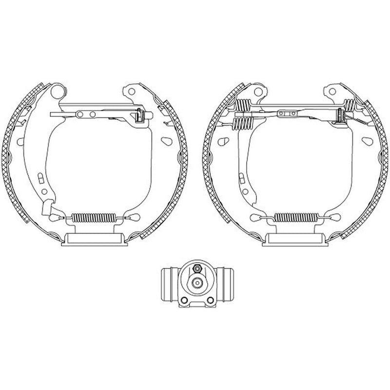 Mintex Brake Shoe Set Axle Kit MSP176