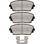 Juratek Front Brake Pad Set JCP8088