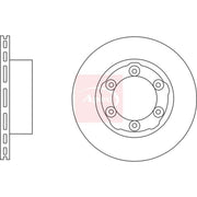 Apec 2 x Vented Brake Discs DSK2908