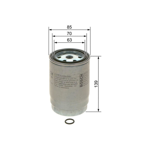 Genuine Bosch Car Fuel Filter N2255 Fits Kia Sportage Crdi - 1.7 - 15- F02640225 Bosch  - Town Parts