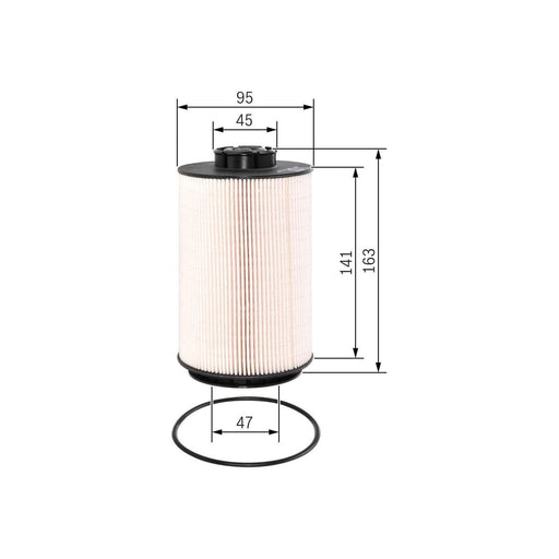 Genuine Bosch Cv Fuel Filter N2070 (Hgv) Fits Volvo Fl 240 - 7.2 4X2 - 09- F0264 Bosch  - Town Parts