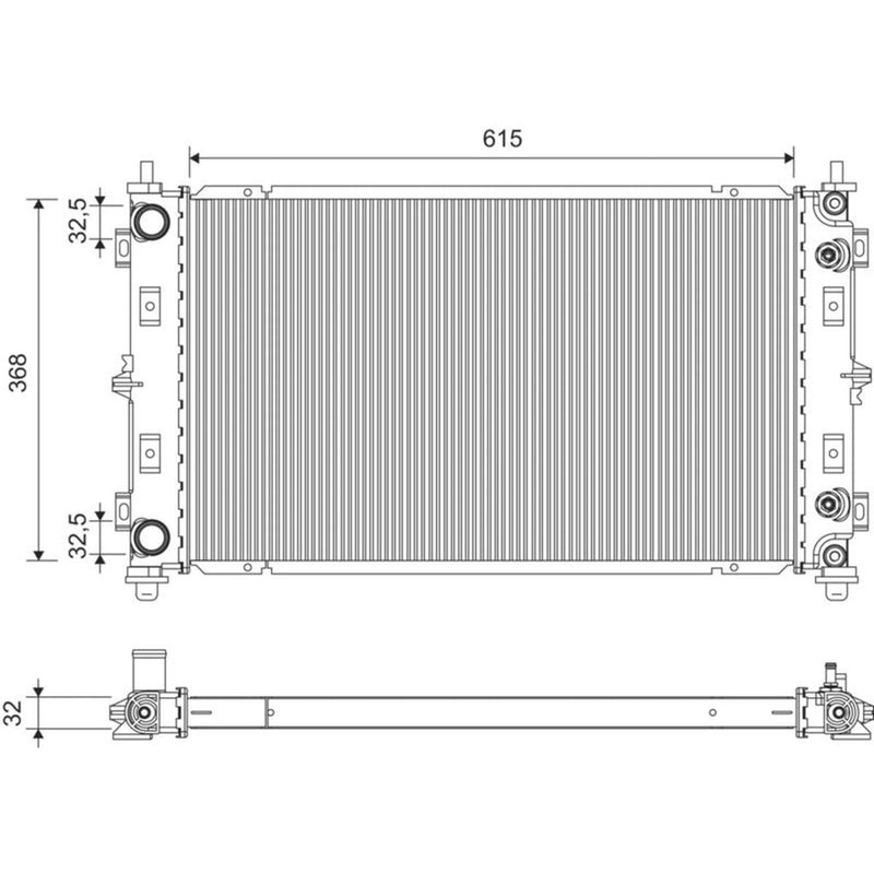 Valeo Engine Radiator 701453