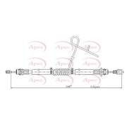Apec Handbrake Cable Right Rear CAB1612