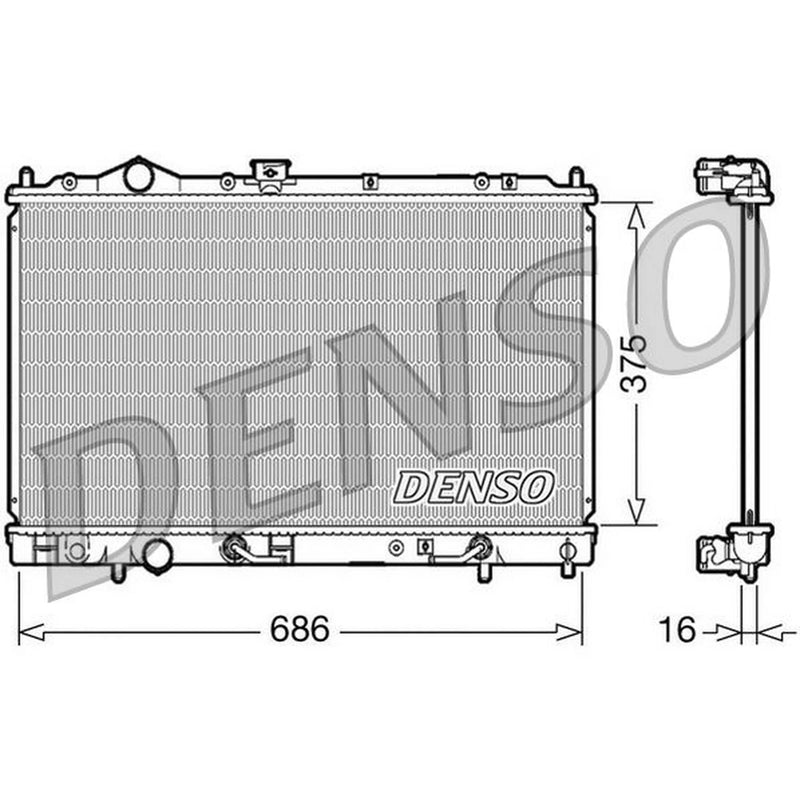 Denso Engine Radiator DRM45021