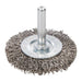Silverline Rotary Stainless Steel Wire Wheel Brush 50mm Silverline  - Town Parts