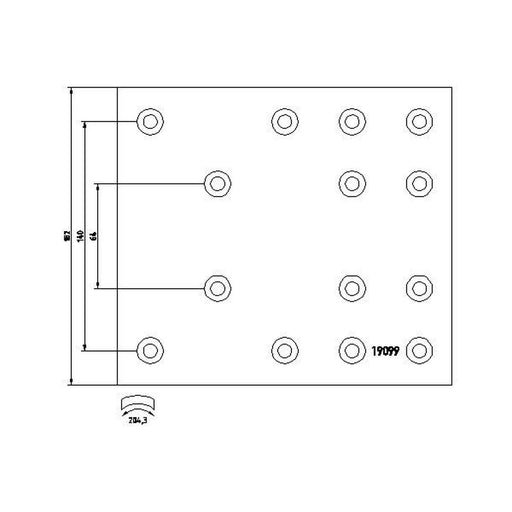 Textar Textar Cv Brake Lining Set 1909901