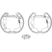 Mintex Brake Shoe Set Axle Kit MSP041
