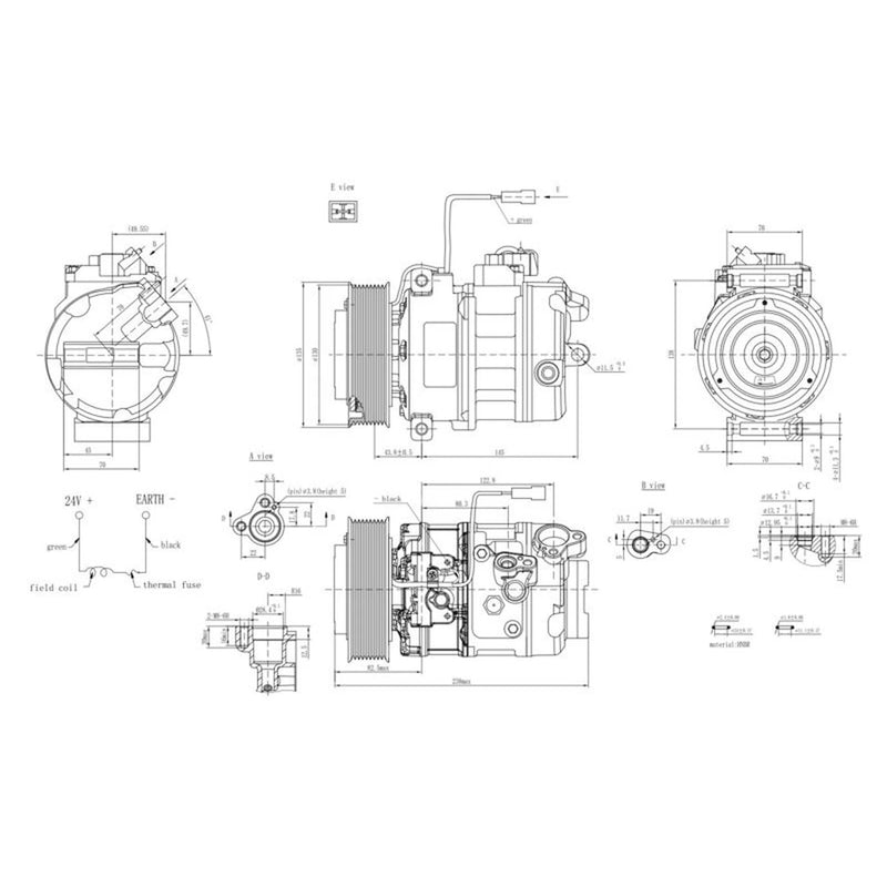 Hella Air Conditioning Compressor 8FK 366 200-071
