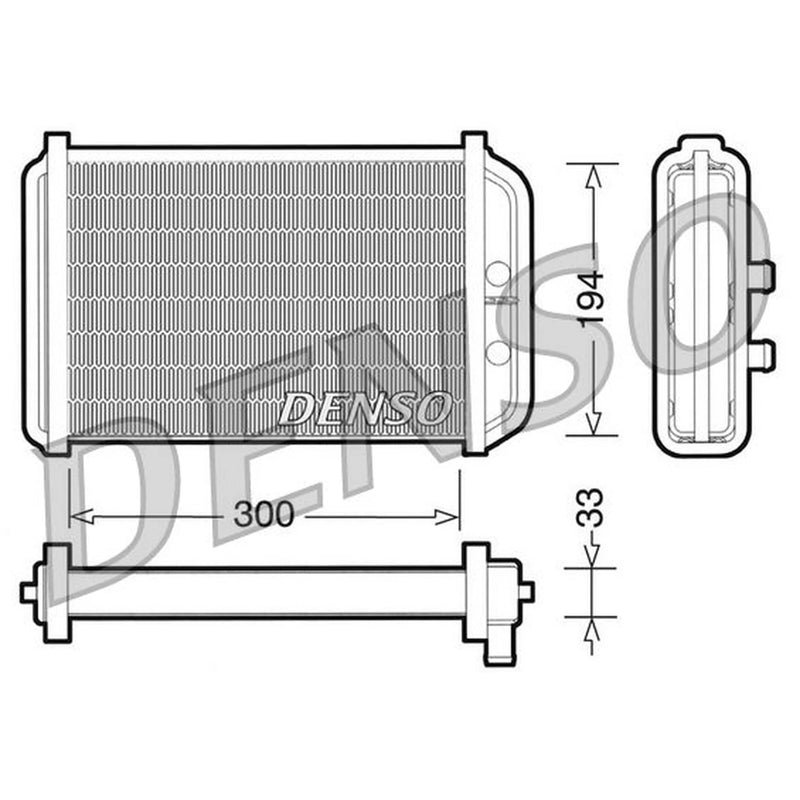 Denso Heater Matrix Core Heat Exchanger DRR09033