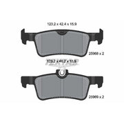 Textar Rear Brake Pad Set 2596801