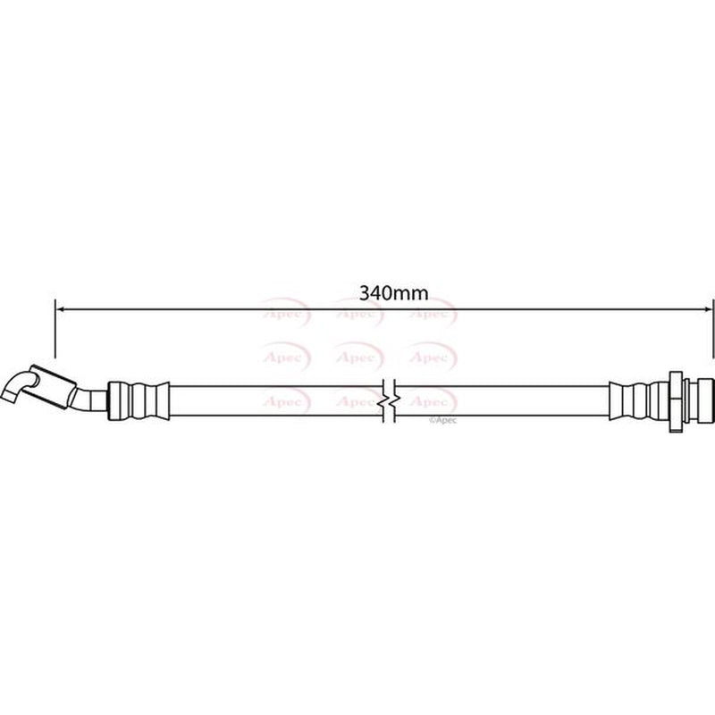 Apec Brake Hydraulic Hose Line Rear Left HOS4261