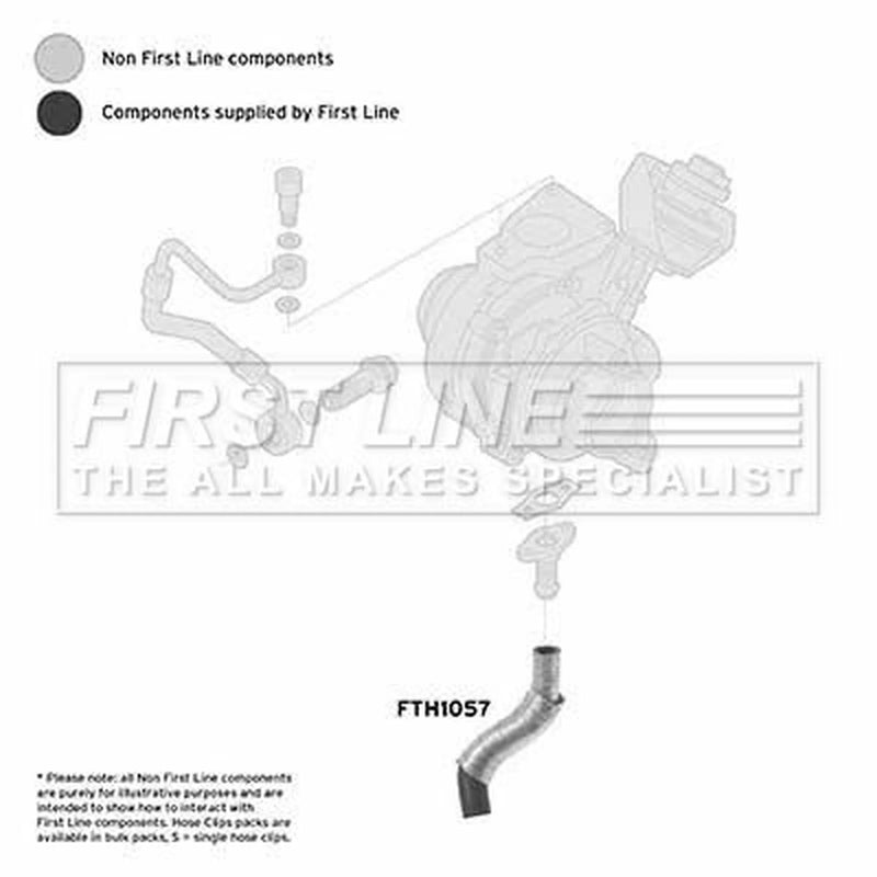 First Line Intercooler Turbo Charge Air Hose FTH1057
