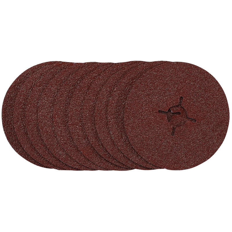 Draper Fibre Sanding Discs, 36 Grit, Pack of 10