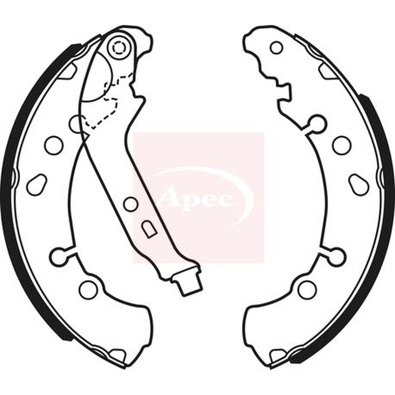 Apec Brake Shoe Set Axle Kit SHU753