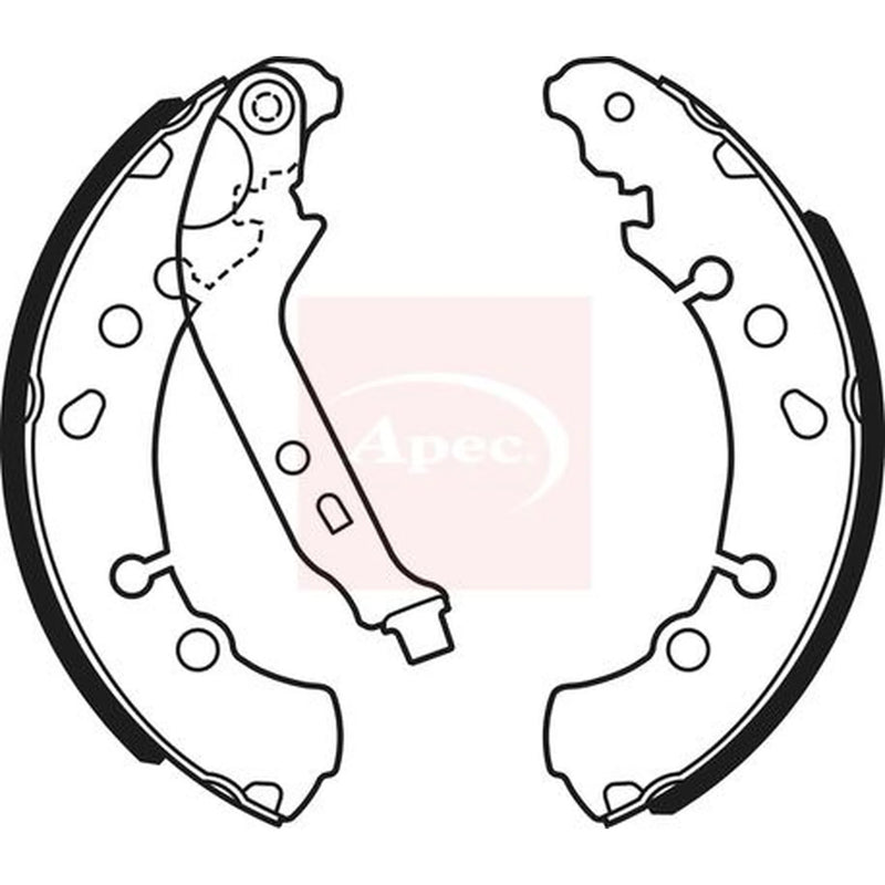 Apec Brake Shoe Set Axle Kit SHU753