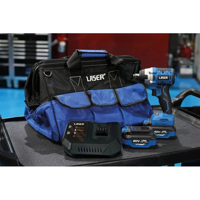 Laser Tools Cordless Impact Wrench 1/2"D 20V Kit (Euro) - PL