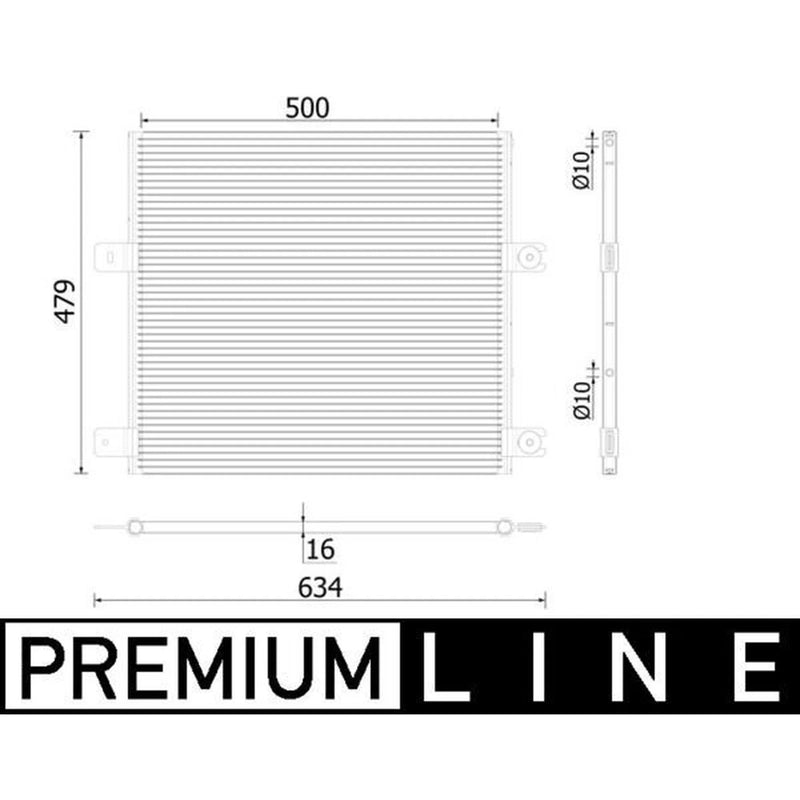 Mahle Air Conditioning Condenser AC 75 000P