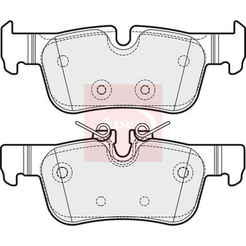 Apec Rear Brake Pad Set PAD2007