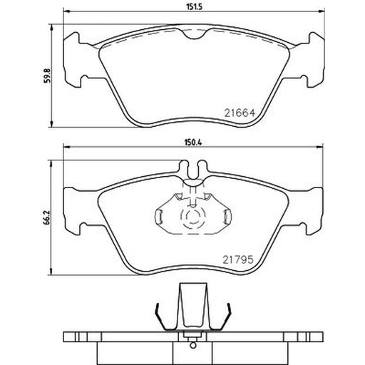 DON Front Brake Pad Set PCP1041