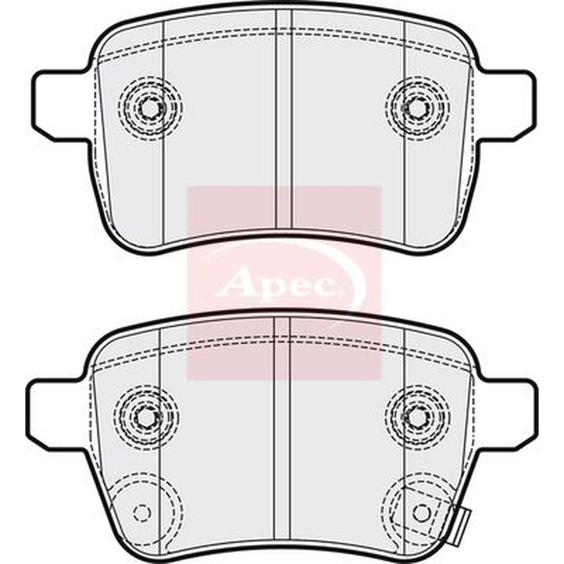 Apec Rear Brake Pad Set PAD2180