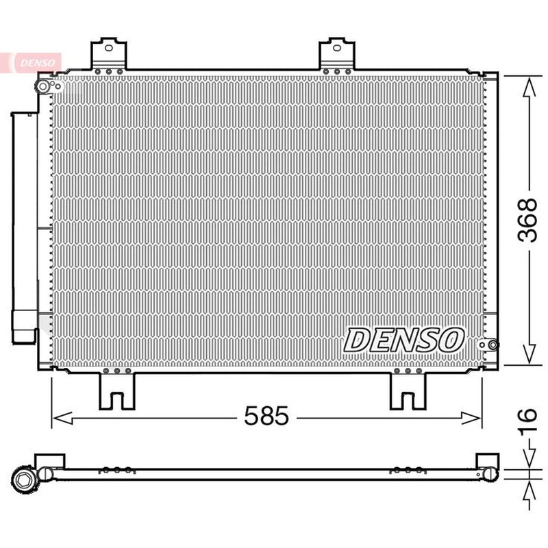 Denso Air Conditioning Condenser DCN40020