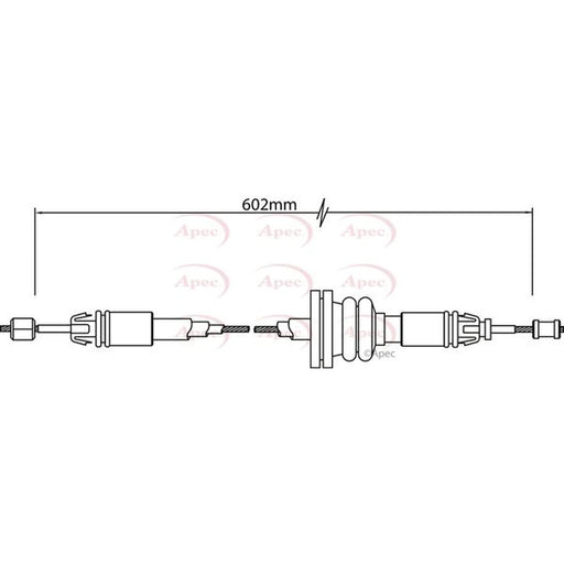 Apec Handbrake Cable Front CAB1314