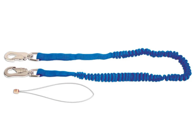 Laser Tools Safety Tool Lanyard - 2 x Zinc Alloy Hooks & 4mm Wire - PL