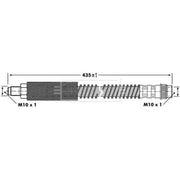 Borg & Beck Brake Hydraulic Hose Line Rear Left BBH6868