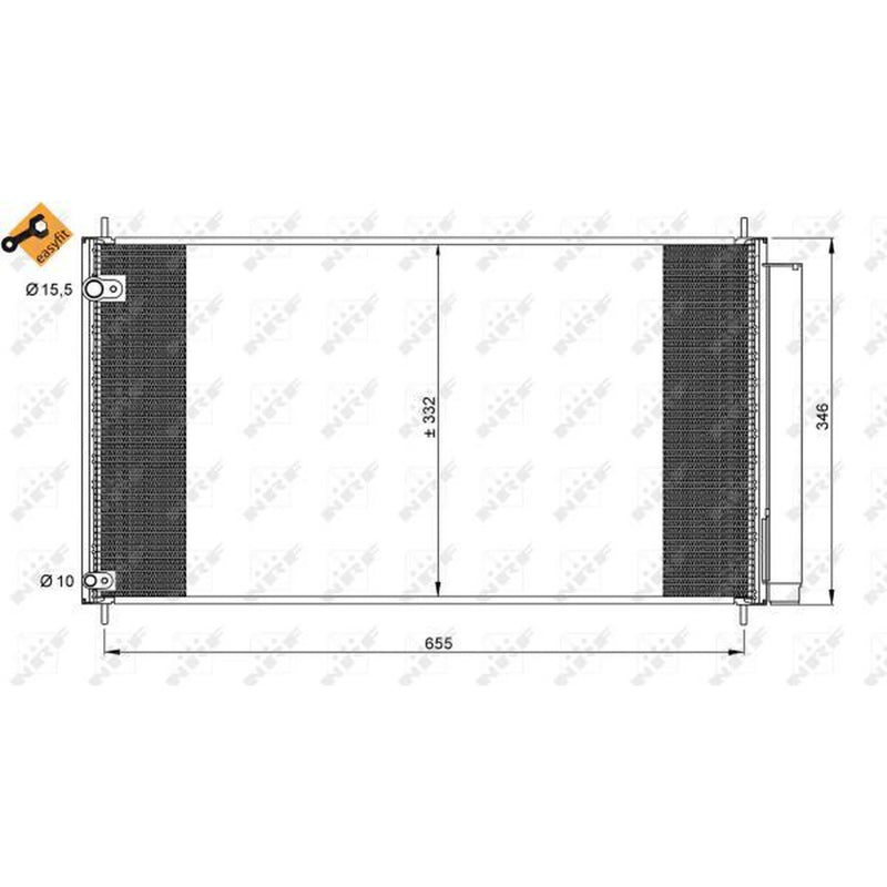 NRF Air Conditioning Condenser 35838