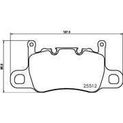 Brembo 4 x Rear Brake Pad Set P65037