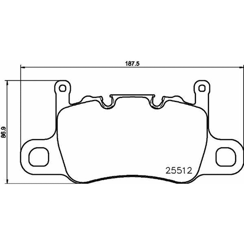 Brembo 4 x Rear Brake Pad Set P65037