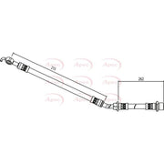 Apec Brake Hydraulic Hose Line Front Right HOS4079