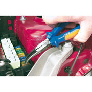Draper Expert Pliers, Bent Nose, 200mm Heavy Duty Soft Grip
