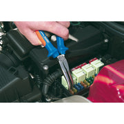 Draper Expert Pliers, Bent Nose, 200mm Heavy Duty Soft Grip