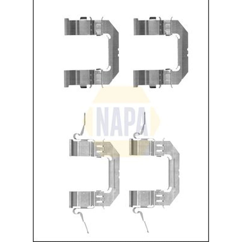 NAPA Brake Pad Accessory Fitting Kit Front NFK1069