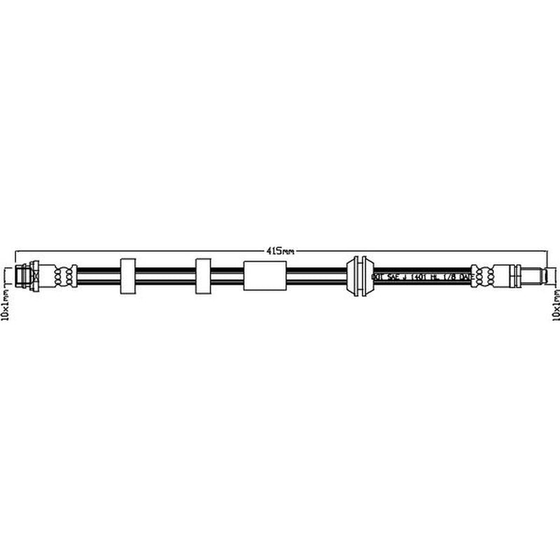 Abtex Brake Hydraulic Hose Line Front ABH1175