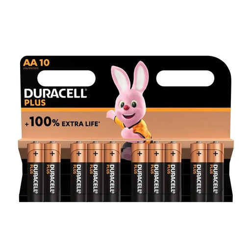 Duracell AA Cell +150% Plus Power Batteries (Pack 10) - S19034