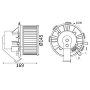 Mahle Heater Blower Fan AB 88 000S