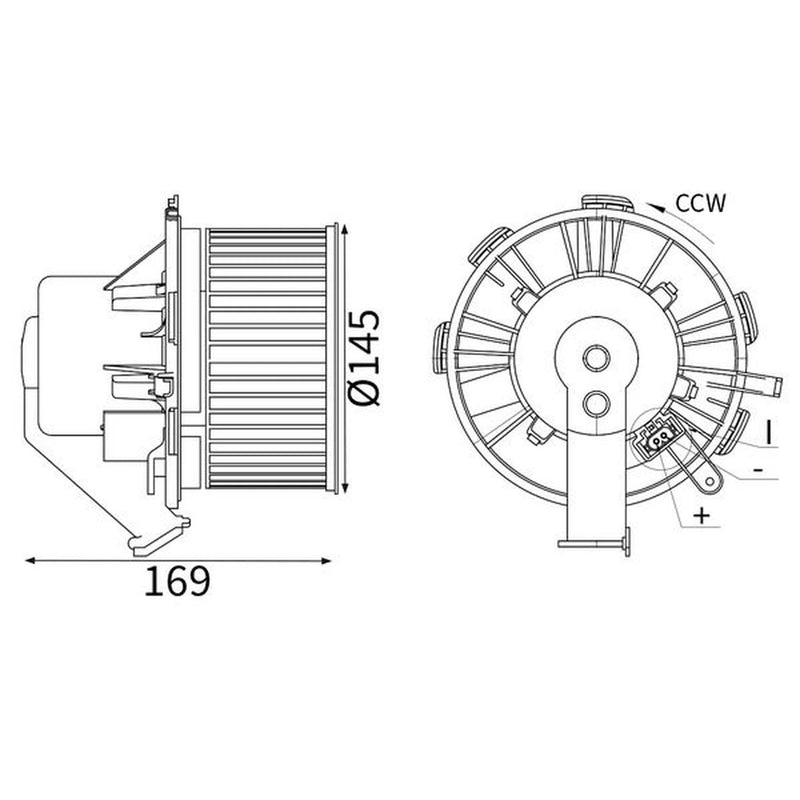 Mahle Heater Blower Fan AB 88 000S