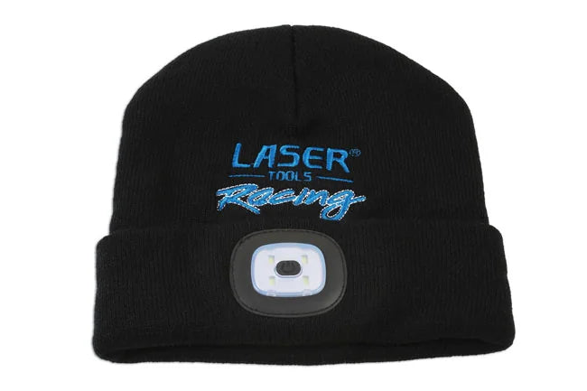 Laser Tools Racing Beanie Hat with Rechargeable Lamp - PL