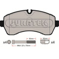 Juratek Front Brake Pad Set JCP121