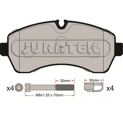 Juratek Front Brake Pad Set JCP121